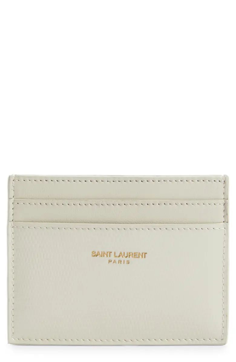 Lizard Embossed Leather Card Case | Nordstrom