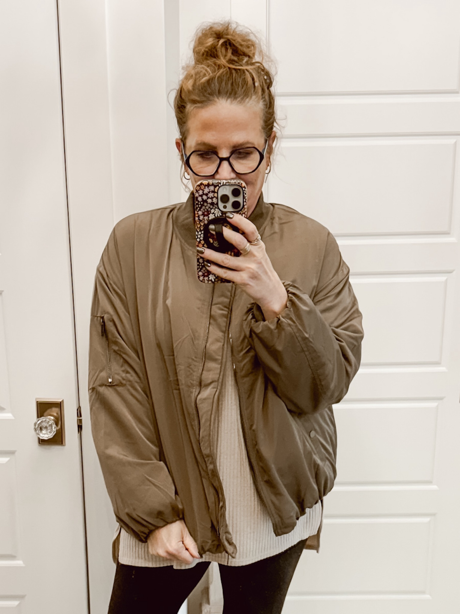 Outfit of the Day: I got this oversized bomber jacket from Amazon and it’s perfect for a night out or those warmer Winter days. It fits true to size, it is very soft and allows a lot of movement, and I love the muted-color options. It’s also on sale!! 

#LTKSeasonal #LTKMidsize #LTKSaleAlert