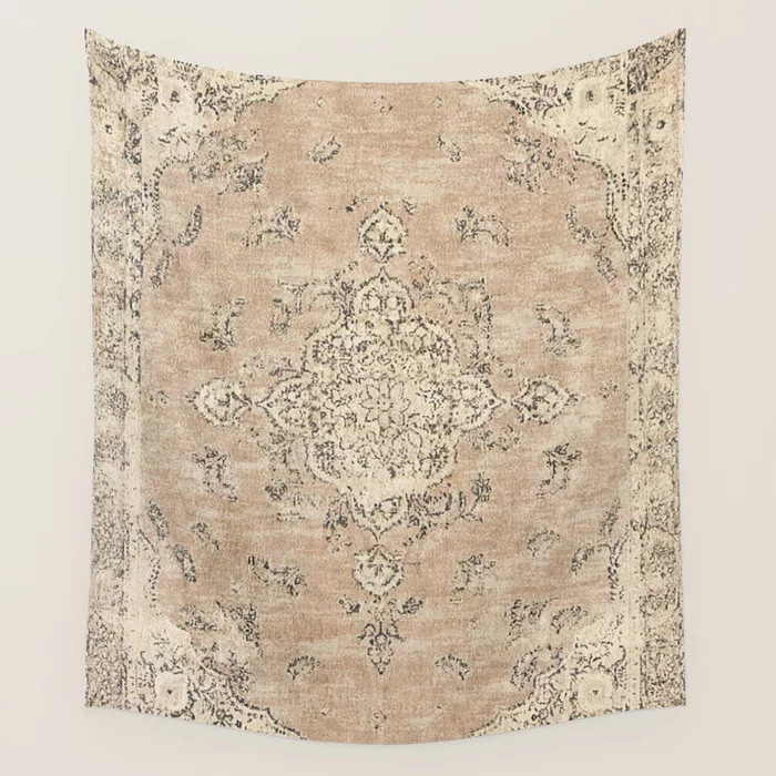 Heritage Vintage Rug Design Wall Tapestry by Salma Bazaar | Society6