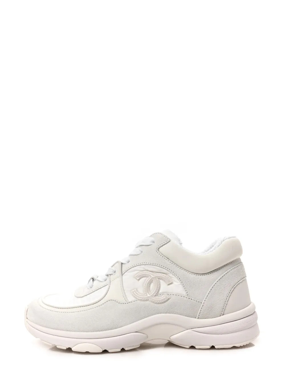 CC suede panelled sneakers | Farfetch Global