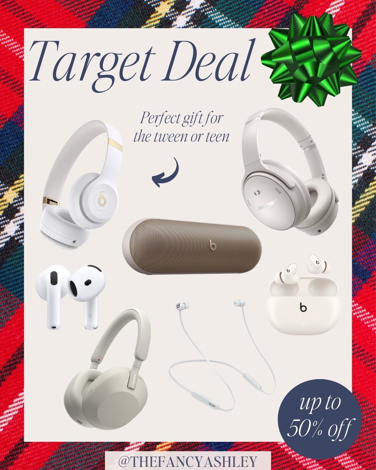 Target Black Friday deal - up to 50% off headphones and speakers! Perfect gift idea for the teen in your life. Run don't walk on this deal! Target deal | headphones | speakers | tech gifts | teen gifts | gift guide | Target sale | electronics | holiday gifts 

#LTKGiftGuide #LTKCyberWeek #LTKSaleAlert