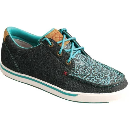 Women s Twisted X WCA0031 Kicks Sneaker Dark Teal/Teal Hybrid Leather/Full Grain Leather 7 M | Walmart (US)