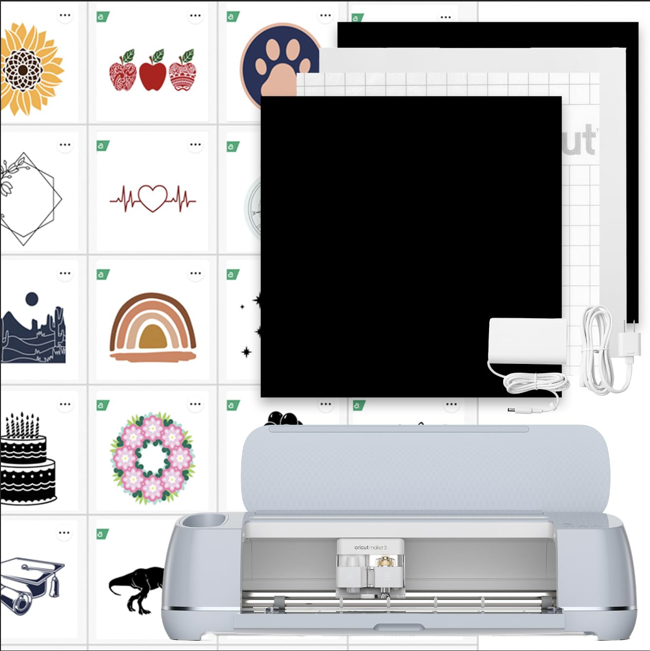 Cricut Maker 3 & Digital Content Library Bundle - Includes 30 Images in Design Space App - Smart ... | Amazon (US)