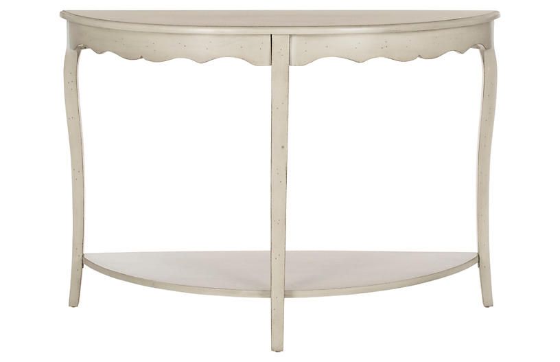 Elling Console, Distressed Eggshell | One Kings Lane