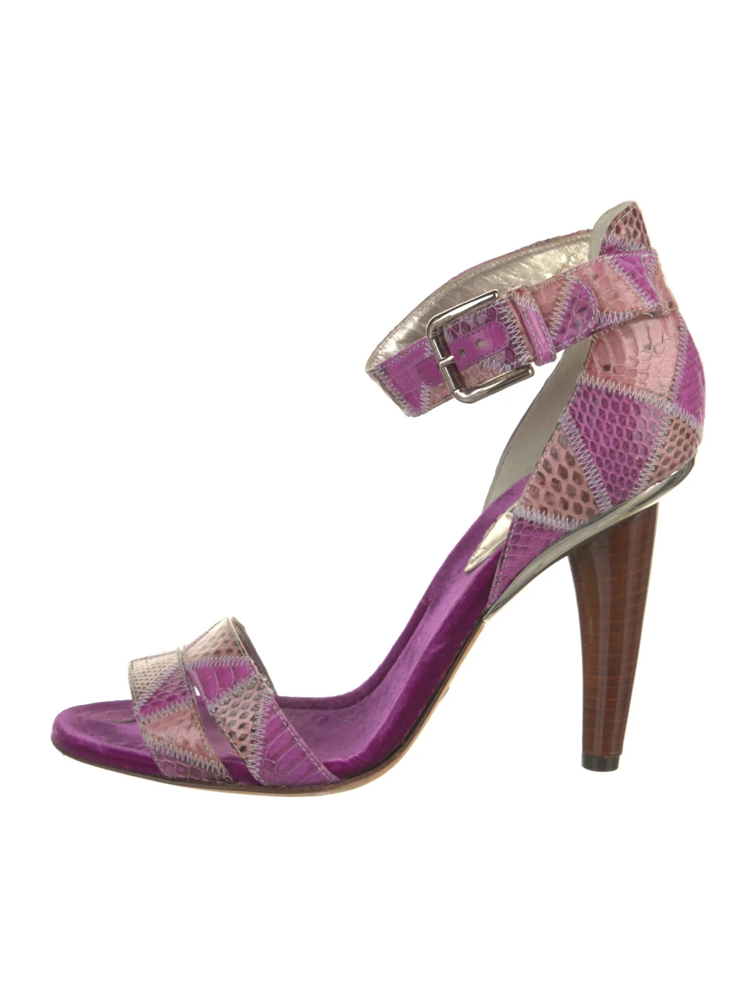 Embossed Leather Printed D'Orsay Pumps | The RealReal