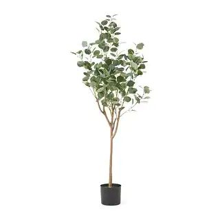 Adair Artificial Tabletop Eucalyptus Tree by Christopher Knight Home - 5' x 2' | Bed Bath & Beyond