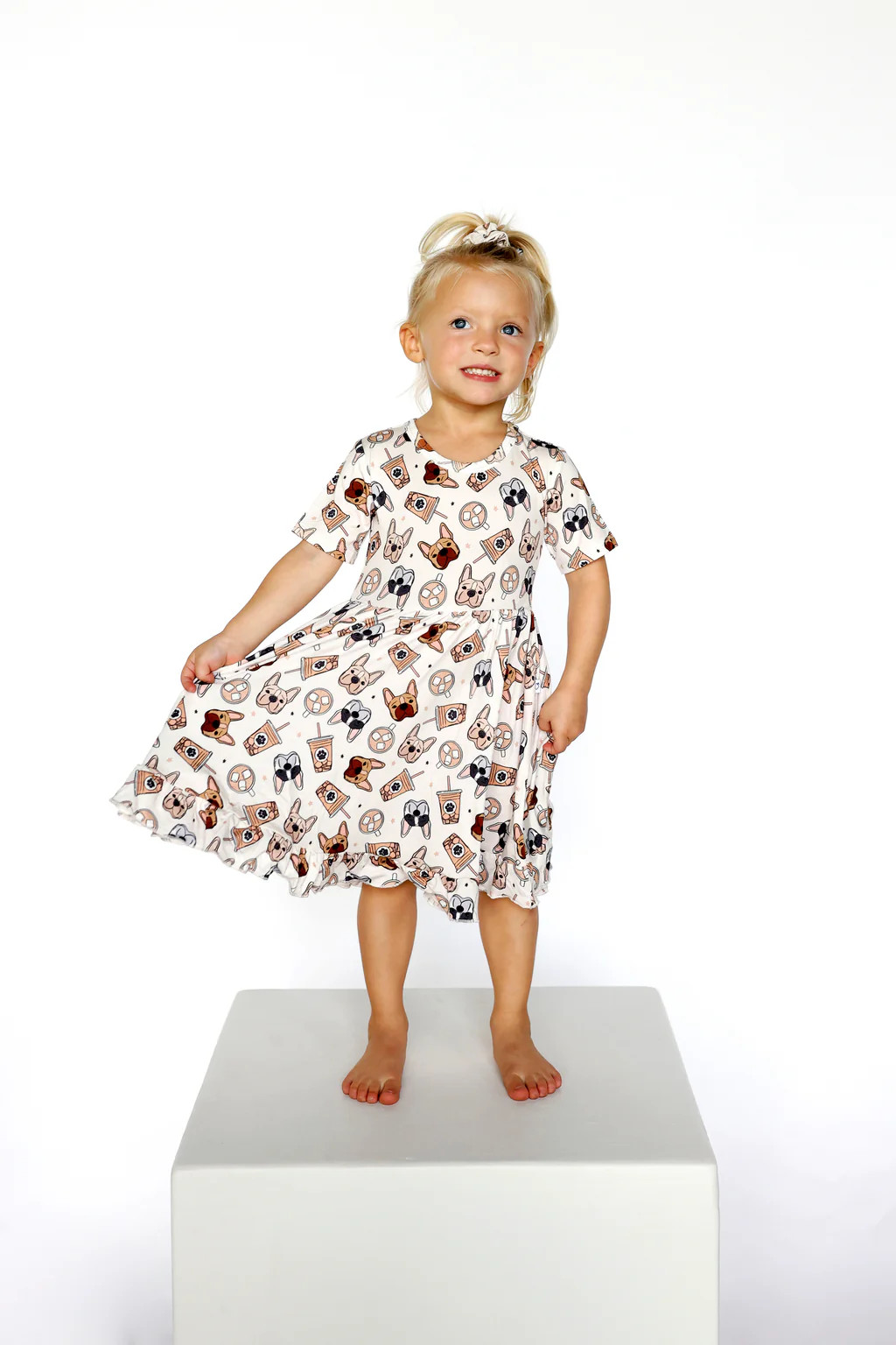 EXCLUSIVE PUP CUPS DREAM RUFFLE DRESS | Dream Big Little Co.