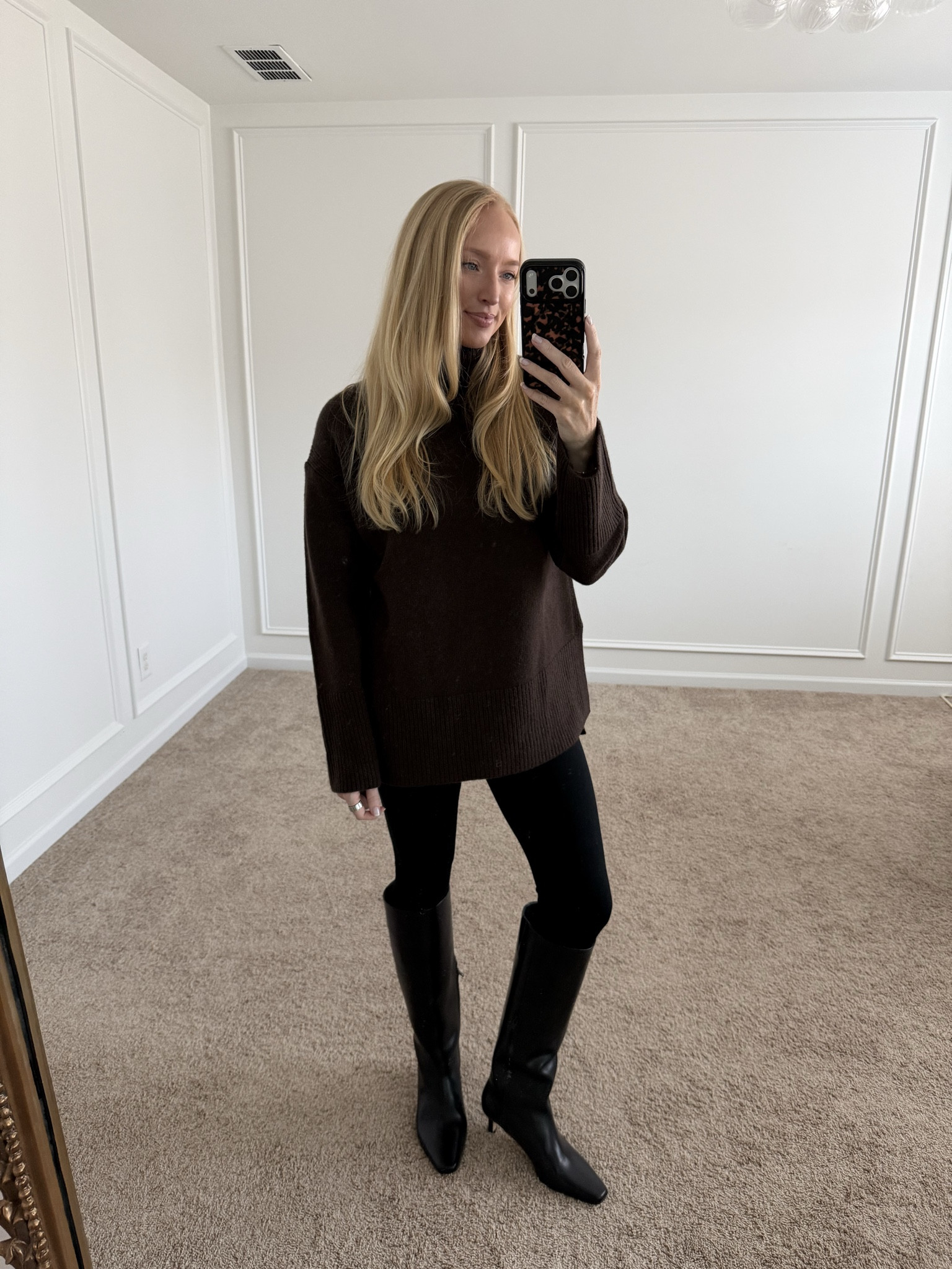 A go to cozy winter outfit! This cashmere sweater has been a bestseller this year. I’m wearing a size small 

#LTKootd
