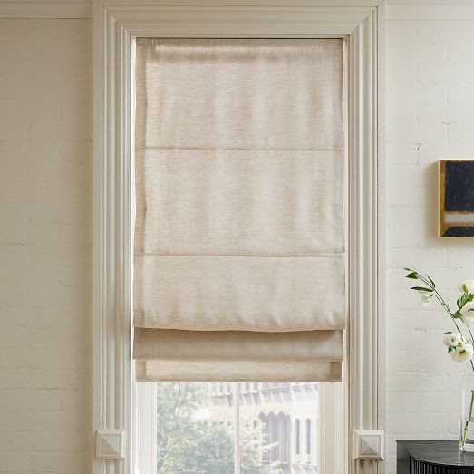 Linen Cordless Roman Shade | West Elm (US)