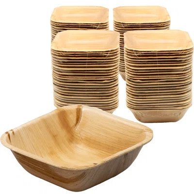 Disposable Palm Leaf Dining Bowl for 100 Guests | Wayfair North America