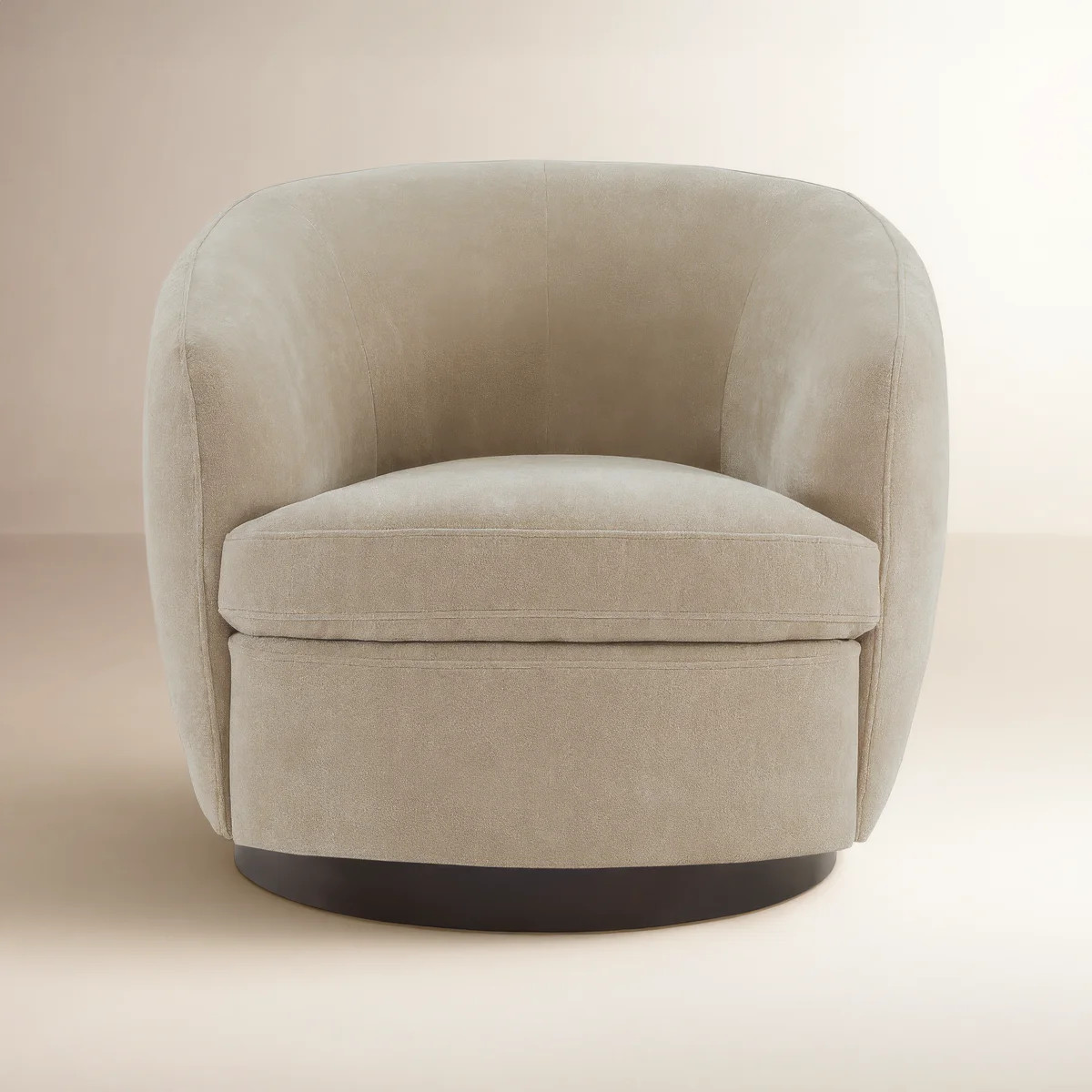 This swivel chair features a rounded silhouette with a tight back for a tailored look in your spa... | Wayfair North America