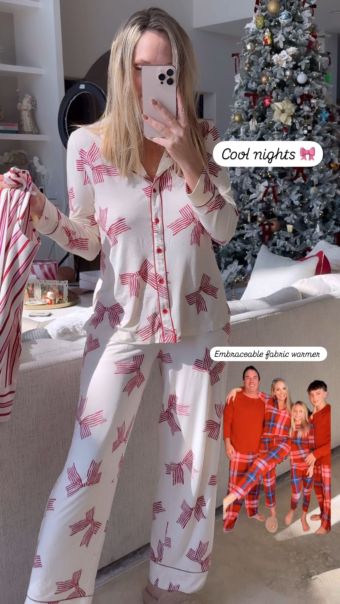 40% off soma holiday pjs , wearing small 

#LTKCyberWeek #LTKGiftGuide #LTKHoliday
