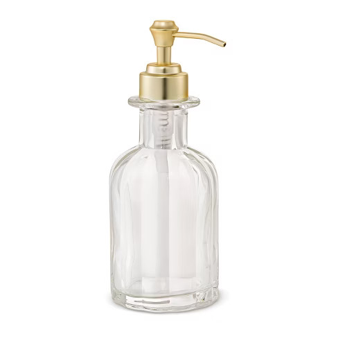 Fluted Glass Solid Soap Pump Clear - Threshold™ | Target