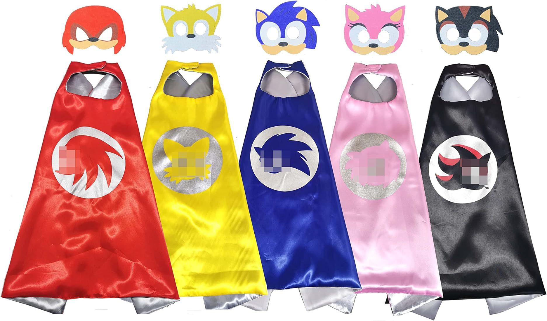Sonic Capes and Mask for Boys Costumes Birthday Party Gifts for Sonic Birthday Party Supplies,Kid... | Amazon (US)