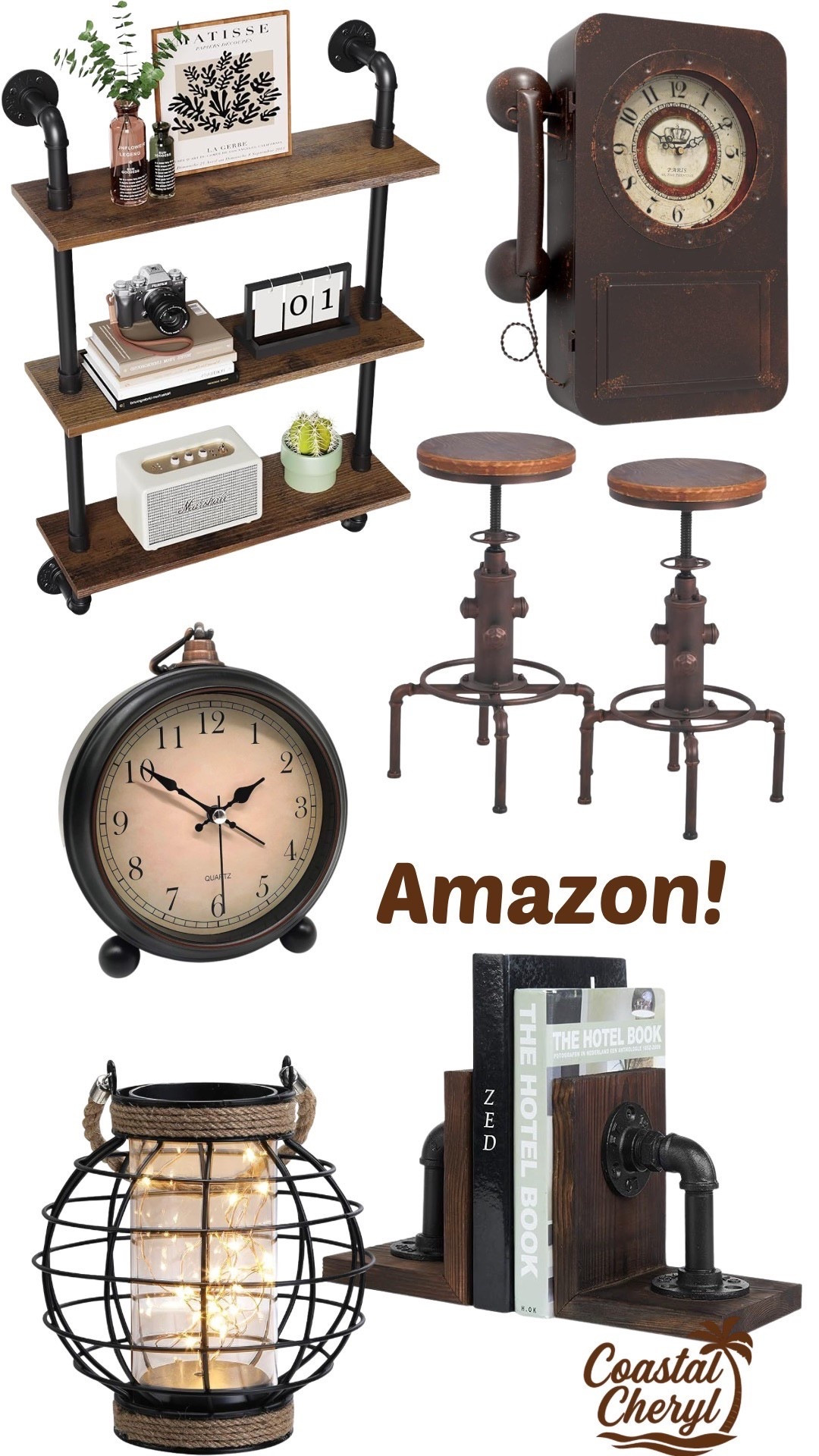 Eclectic vintage and industrial decor! #amazon

#LTKFindsUnder100 #LTKHome #LTKGiftGuide