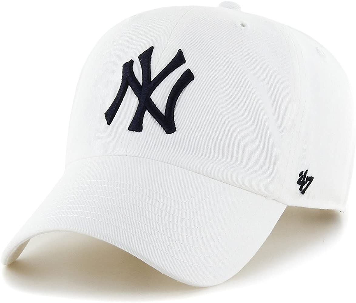 Brand MLB NY Yankees Clean Up Cap - White | Amazon (US)