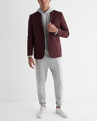 Extra Slim Red Wool-Blend Modern Tech Suit Jacket | Express