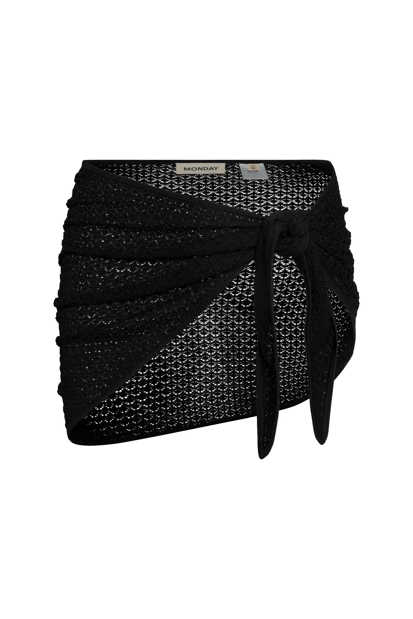 Paris Sarong - Black Lace Crochet | Monday Swimwear