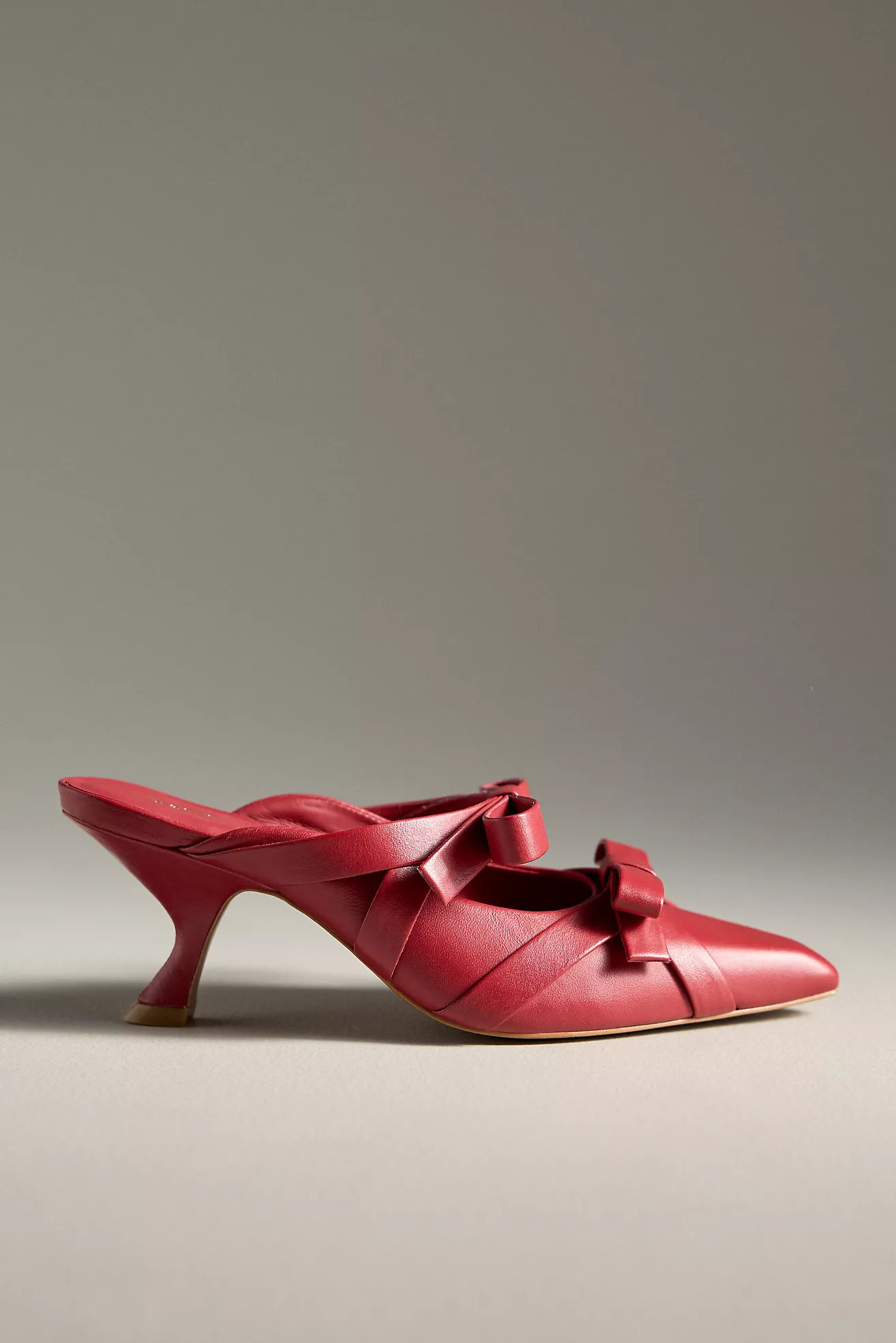 Maeve Double Bow Heeled Mules | Anthropologie (US)