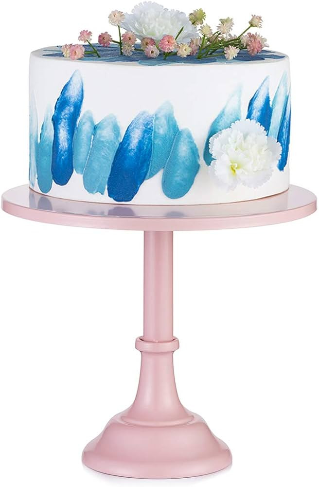 12 inches/ 30cm Pink Cake Stand, Simple Style Metal Round Wedding Event Birthday Party Dessert Cu... | Amazon (CA)
