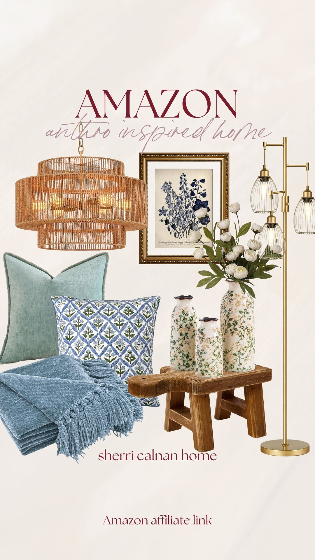 Light, airy Amazon finds that blend soft blues, warm woods, and classic patterns to create a fresh, collected home that feels calm and welcoming year-round. Amazon home decor, airy home style, blue and white decor, classic coastal accents, floral pillows, woven lighting, neutral home inspiration, sherri calnan home

#LTKHome