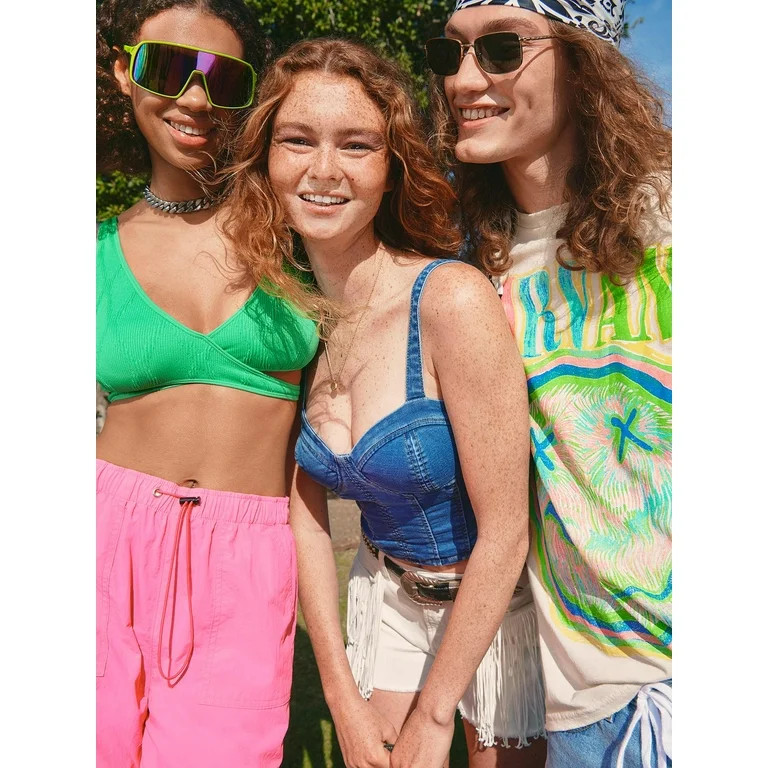 No Boundaries Juniors’ Parachute Pants, Sizes XS-XXXL, 29.5" Inseam | Walmart (US)