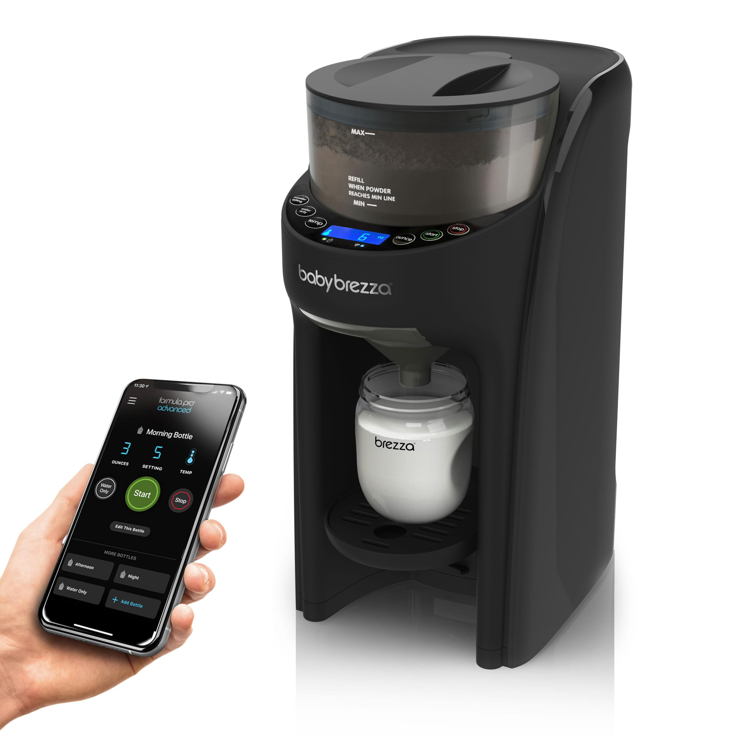 Baby Brezza Formula Pro Advanced WiFi Formula Dispenser - Automatically Mix a Warm Formula Bottle... | Amazon (US)