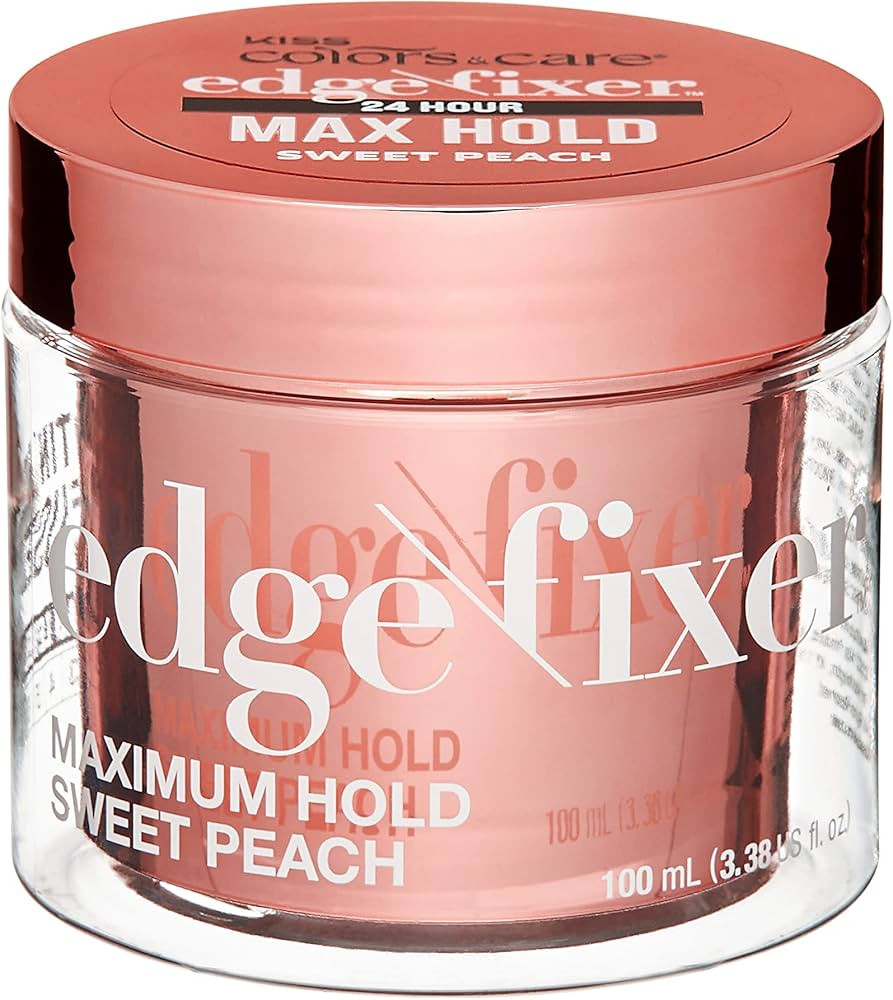 KISS COLORS & CARE Maximum Hold Edge Fixer, Non-Greasy Gel Formula Infused With Biotin B7, 24 Hou... | Amazon (US)