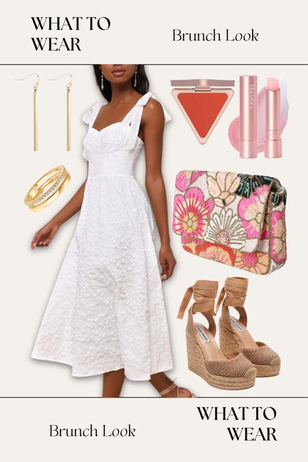 white dress outfit // spring dresses // Easter dresses

#LTKfindsunder100 #LTKSeasonal
