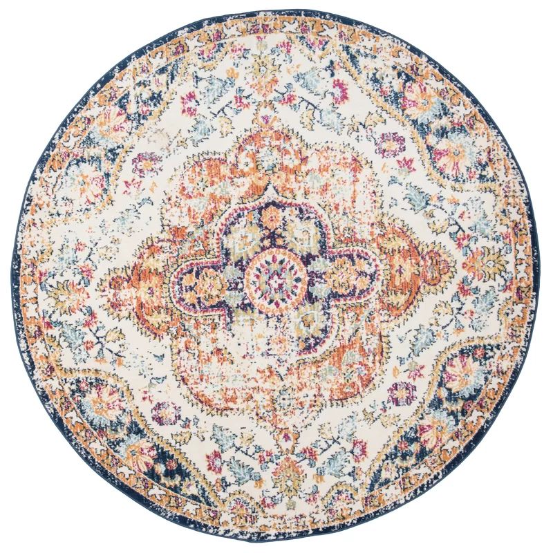 Jubed Oriental Machine Woven Area Rug in Multi | Wayfair North America