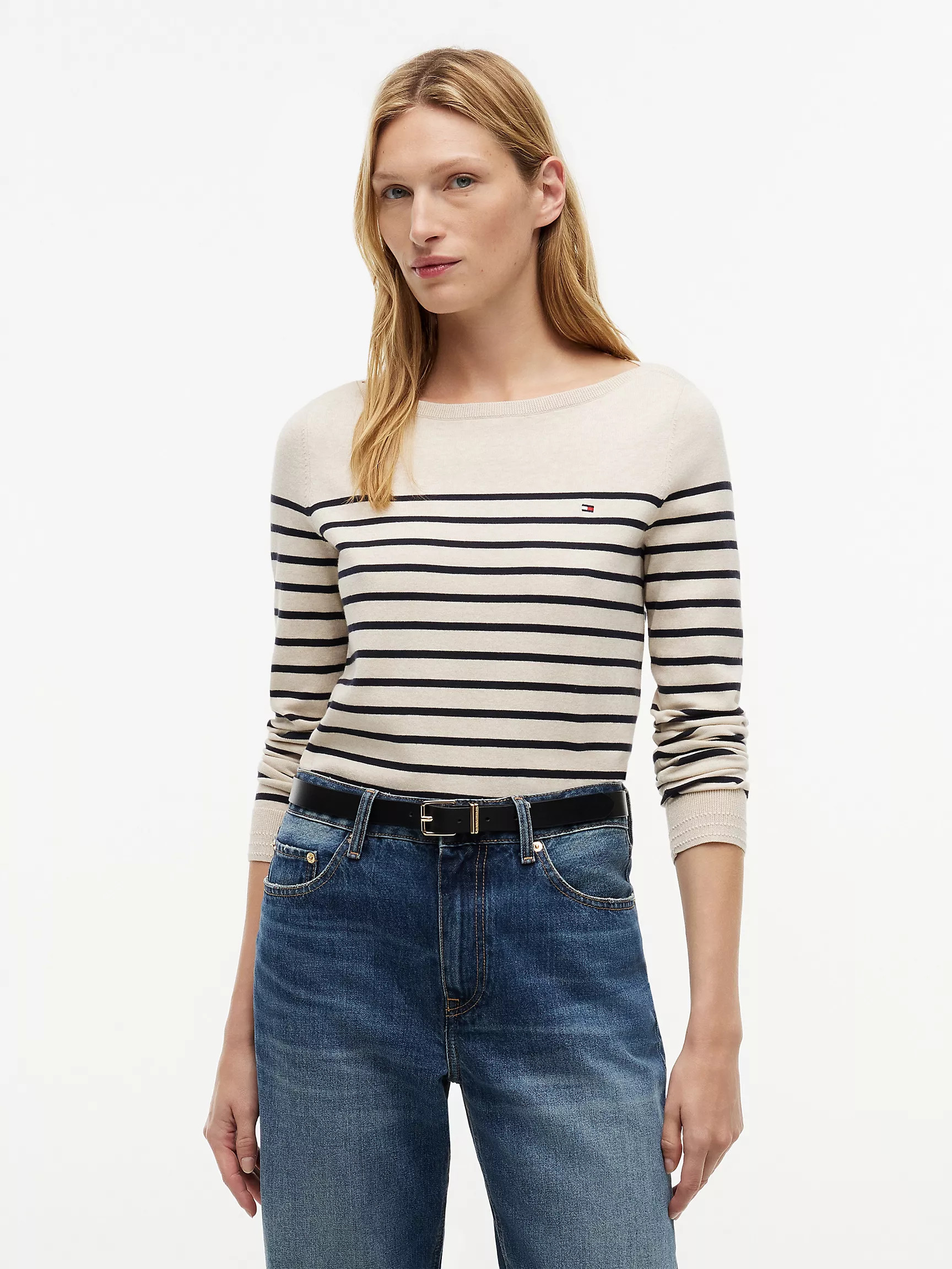 Striped Boatneck Sweater | Tommy Hilfiger | Tommy Hilfiger (US)