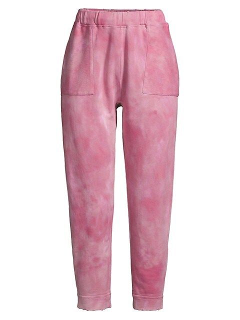 Blex Tie-Dye Washed Cropped Joggers | Saks Fifth Avenue