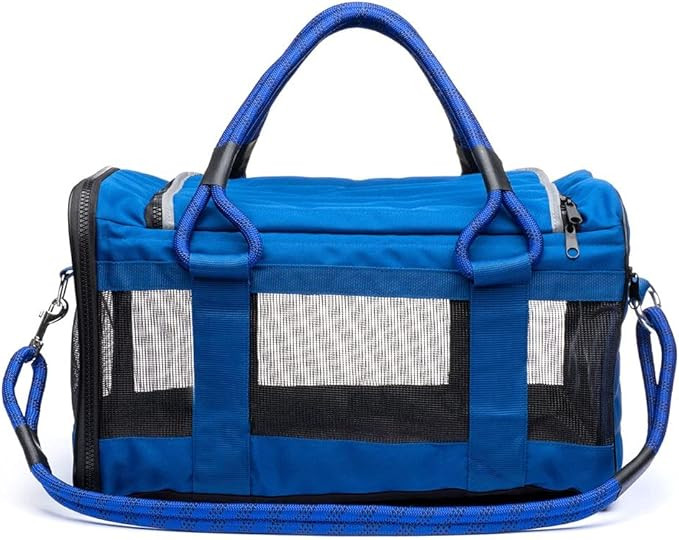 ROVERLUND Airline Compliant Pet Carrier, Travel Bag & Car Seat. Includes Bonus Leash. Stylish. Du... | Amazon (US)