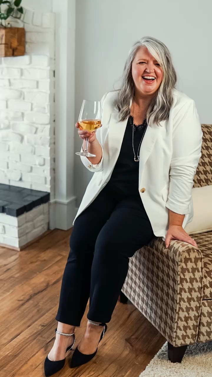 One elegant pair of shoes will elevate your closet staples to party ready! 

Pants -  18
Blouse -XXL
Blazer - old 
Shoes TTS

#plussize #plussizeholidayoutfit #midsizestyle #midsizehokidayoutfit

#LTKcurves #LTKSeasonal #LTKshoecrush