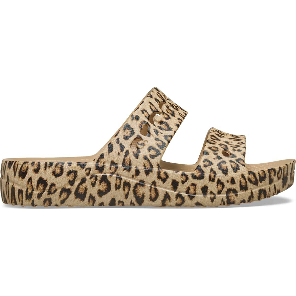 Crocs Women's Baya Animal Platform Sandals, Leopard/Gold, W9 | Target