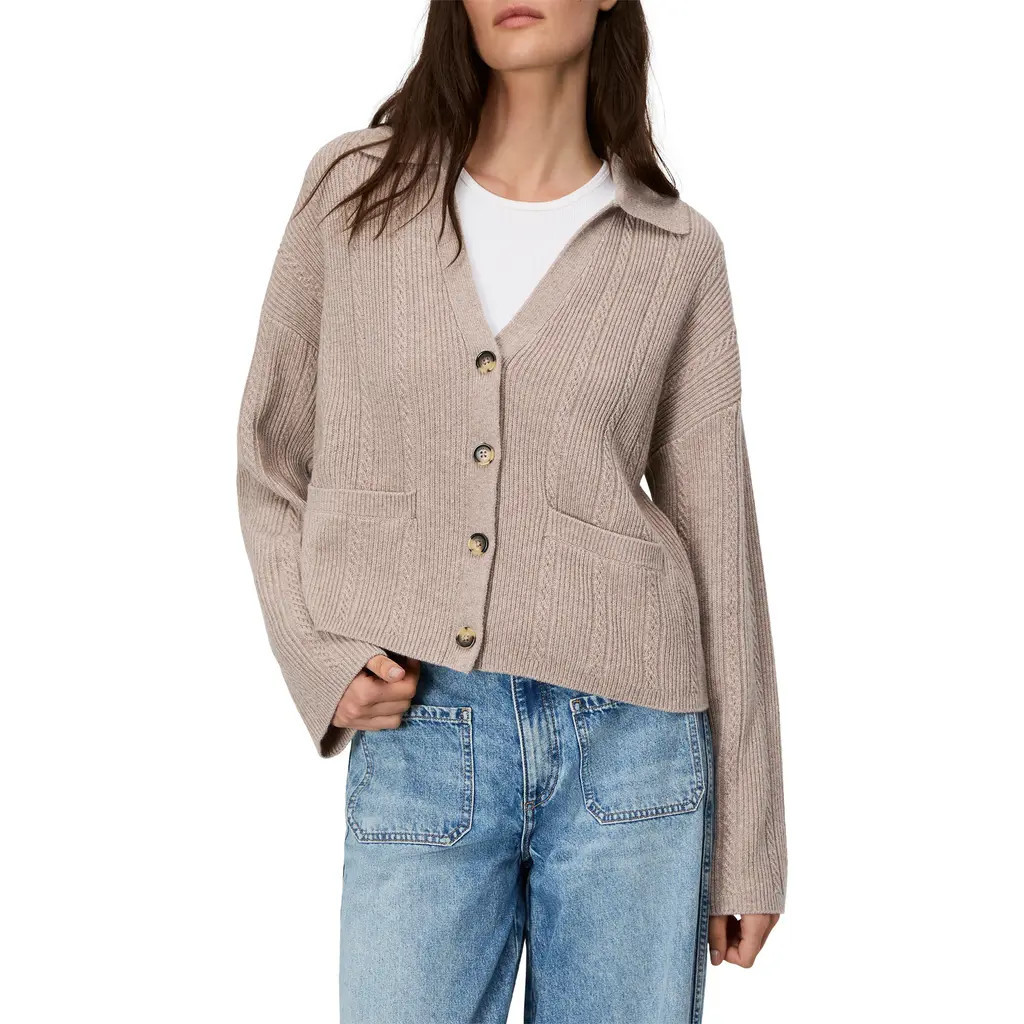 rag & bone Maud Boxy Cashmere Cardigan in Oatmeal at Nordstrom Rack, Size Medium | Nordstrom Rack