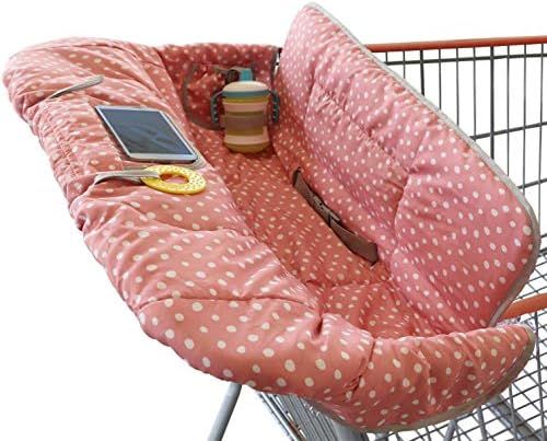 Suessie Shopping Cart Cover and High Chair Cover, Pink Dots | Amazon (US)