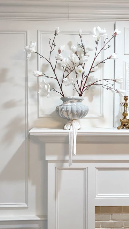 Spring Mantle Refresh
Use tall branches to elevate your floral vessels! Doing so will add height and dimension to a boring space! #springdecor #fauxflowers #fauxflorals 

#LTKSeasonal #LTKstyletip #LTKhome