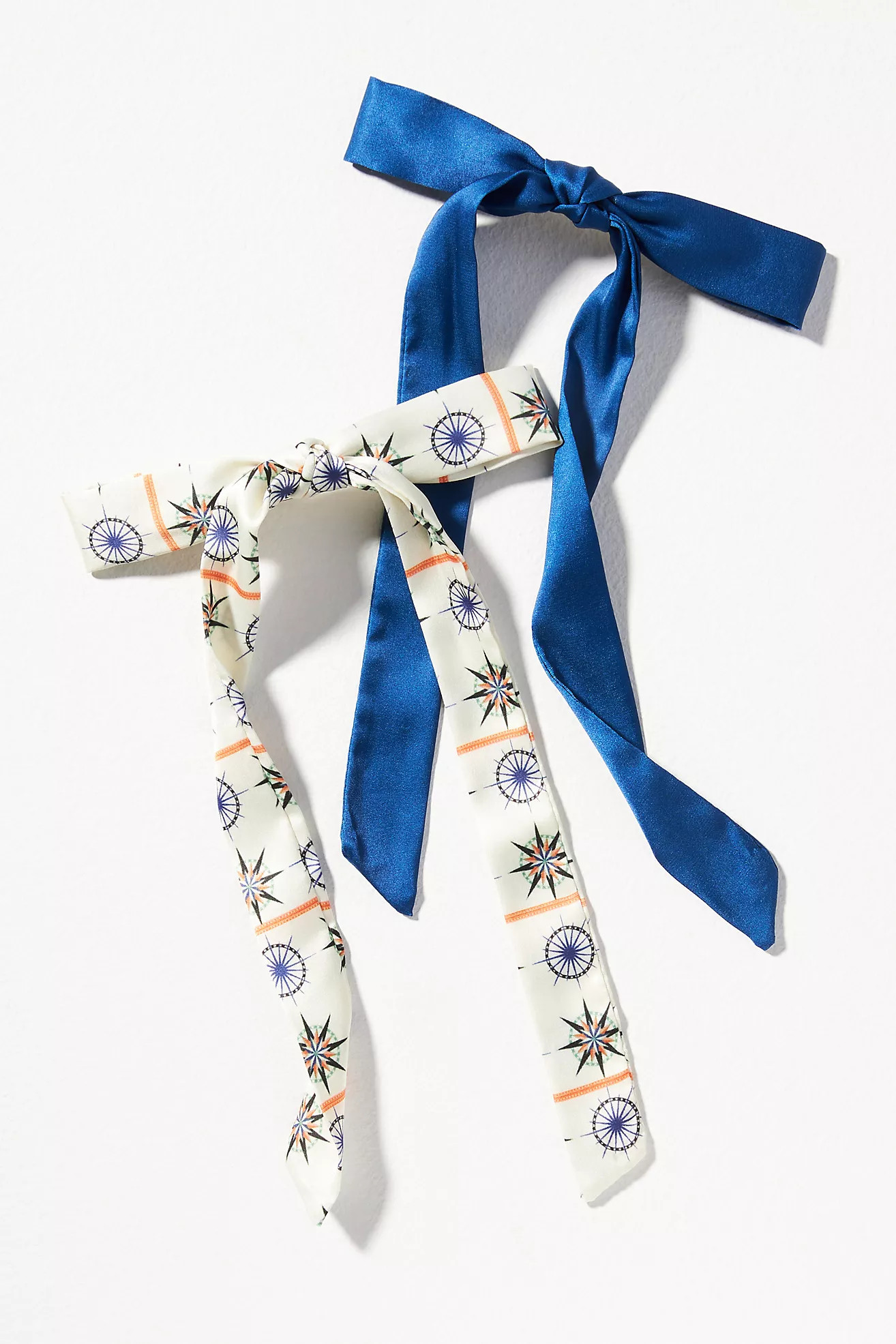 Compass-Print Hair Bows, Set of 2 | Anthropologie (US)