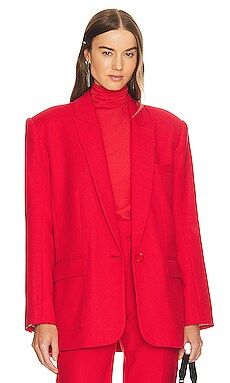REVOLVE x Maison Meta Oversized Suit Jacket in Red from Revolve.com | Revolve Clothing (Global)