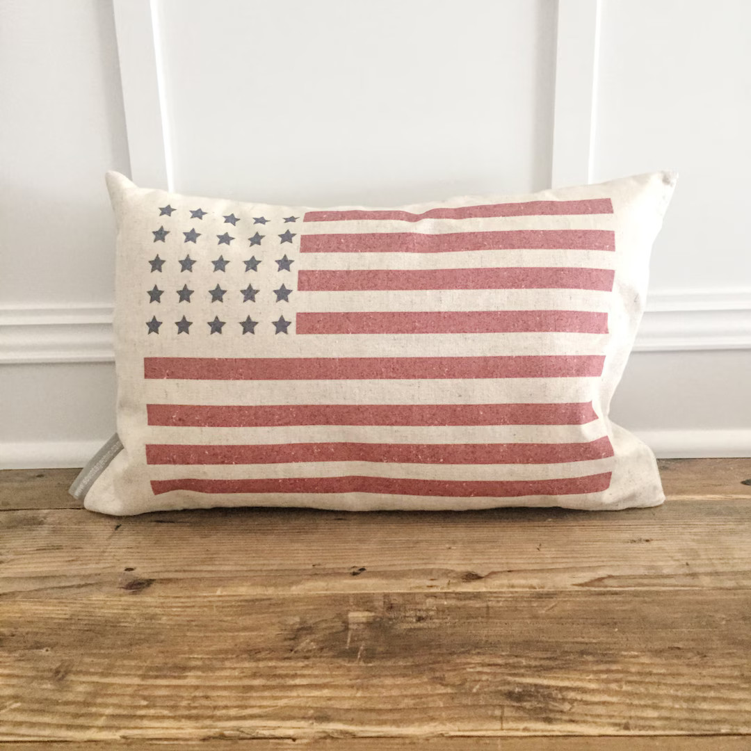 Distressed American Flag Pillow Cover color Fourth of July Decor 4th of July Decor 4th of July Pi... | Etsy (US)