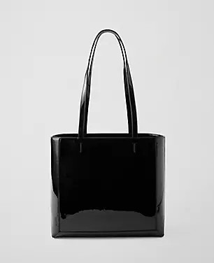 Weekend Collection Patent Tote | Ann Taylor