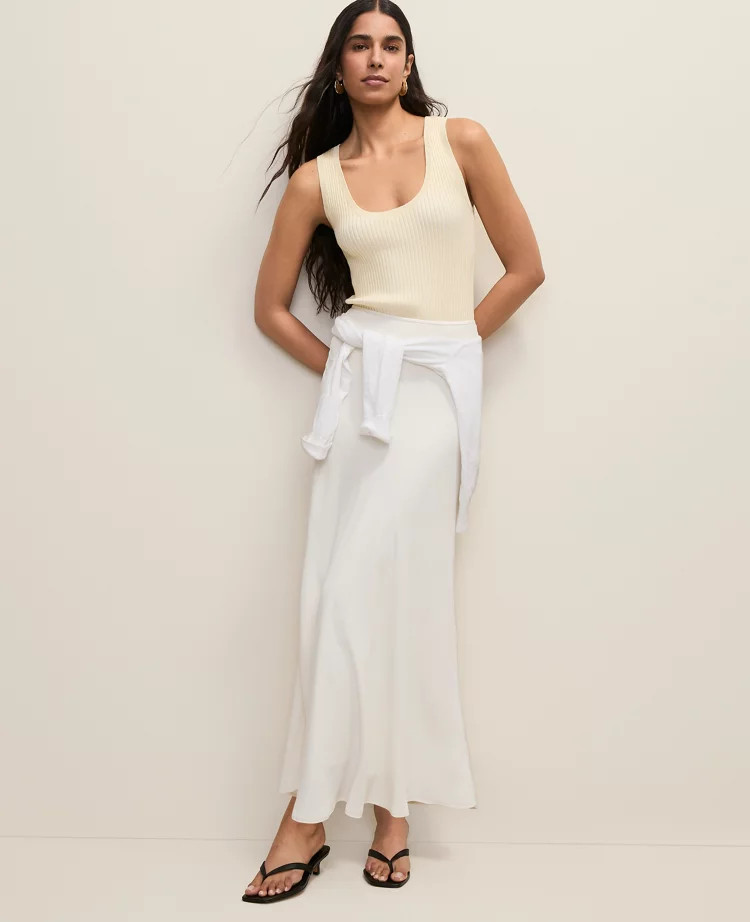Bias Flare Maxi Skirt | Ann Taylor