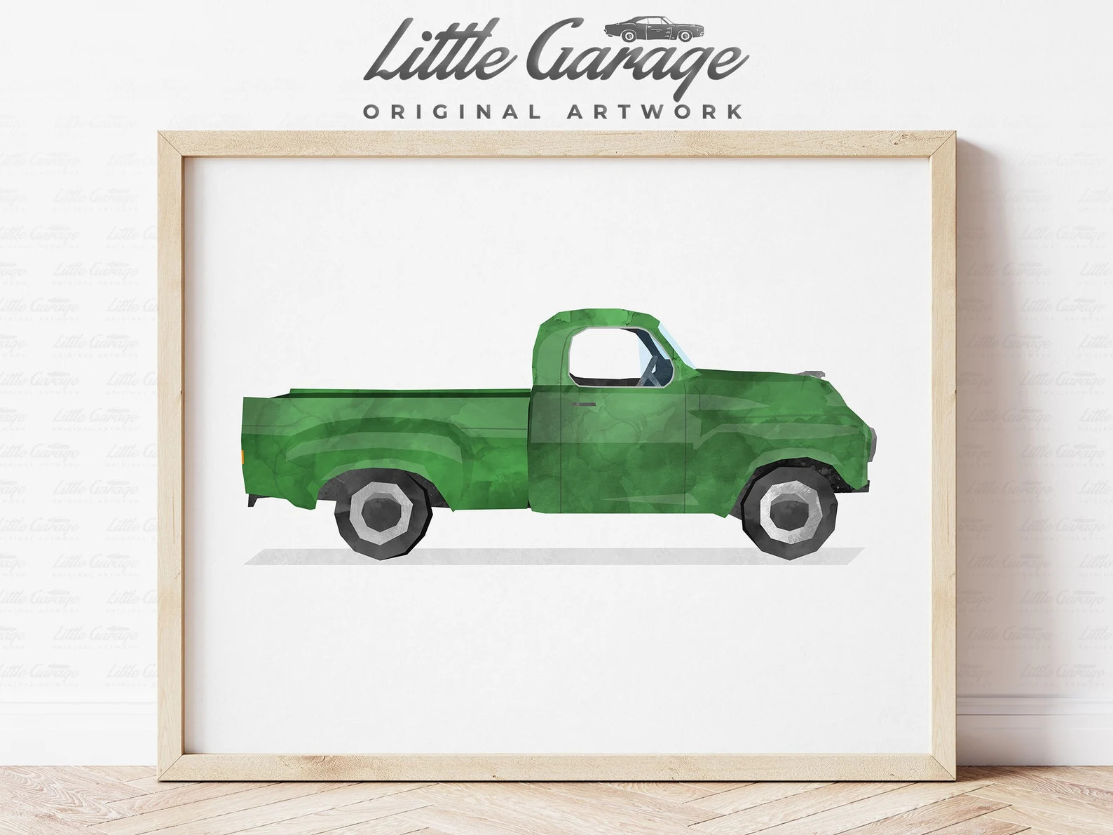 Classic Car Art Vehicle Print Pickup Truck Wall Art Toddler | Etsy | Etsy (US)