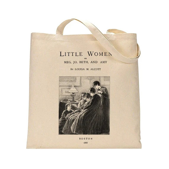 Little Women by Louisa M. Alcott tote bag. Handbag with Little Women book design. Book Bag. Libra... | Etsy (US)