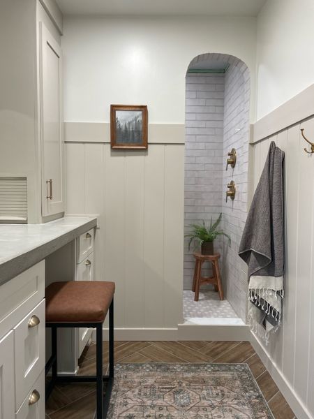 Bathroom. Master Bath Remodel. Concrete countertops. Bath decor.

#LTKhome #LTKfindsunder50 #LTKfindsunder100