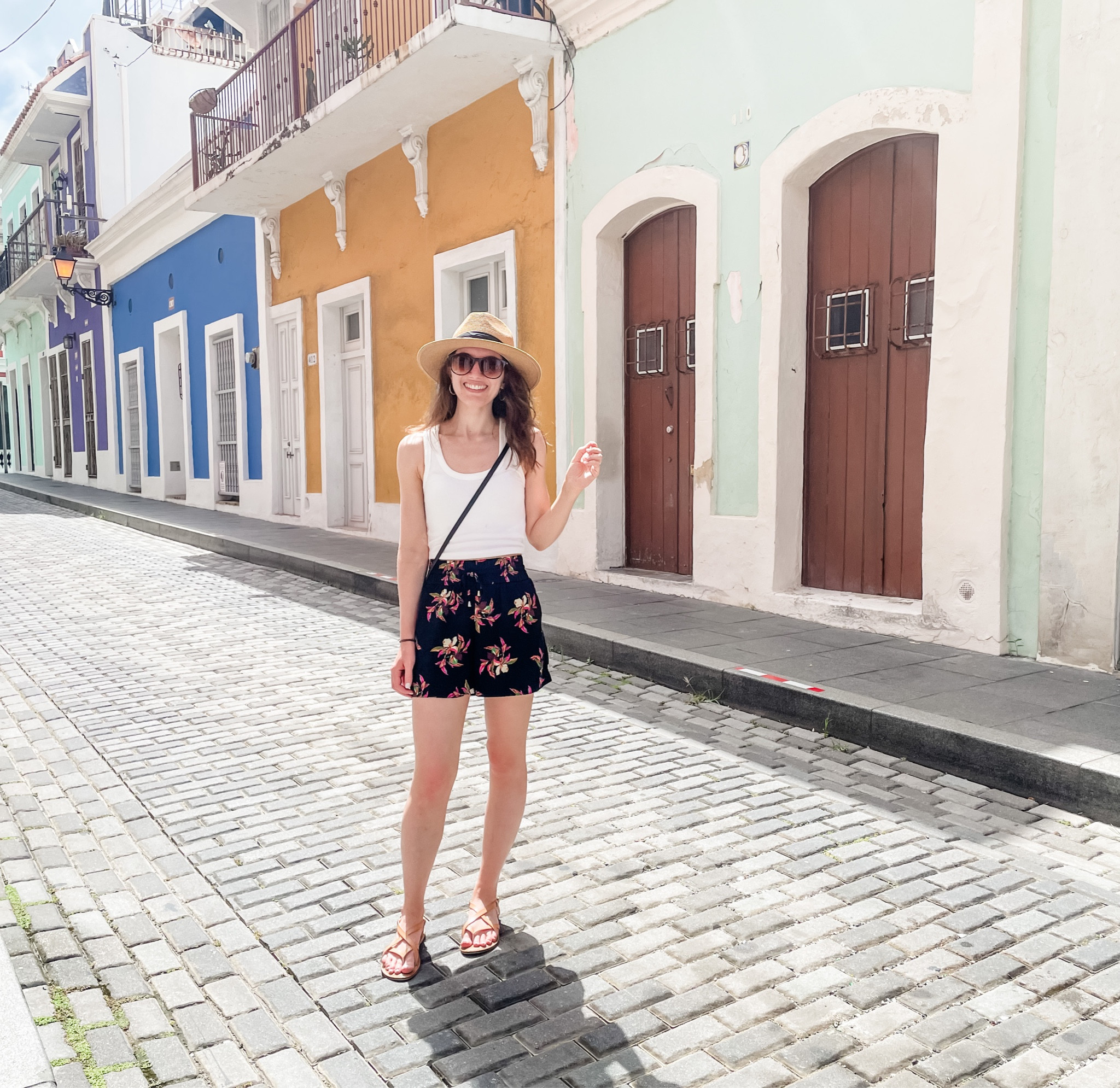 Discovering beautiful streets in new places is just the best. 
These sandals were made for walkin’ and that’s just what I did! (TTS, and so comfy!) also this hat has been worth it’s weight I’m gold this trip! I’ve gotten it wet and dried in sand and chlorine and it looks good as new everytime! 
These shorts are super old from target. 

Vacation outfit / tropical vacation / sandals for walking / comfortable sandals / travel hat / beach hat / panama hat 

#LTKtravel #LTKswim #LTKstyletip