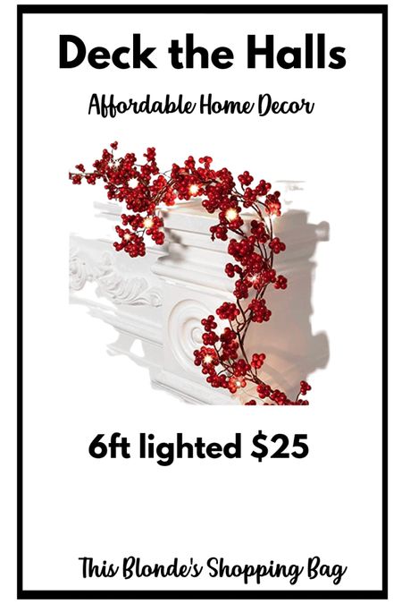 Beautiful lighted garland; comes in multiple colors

#LTKhome #LTKHoliday #LTKSeasonal