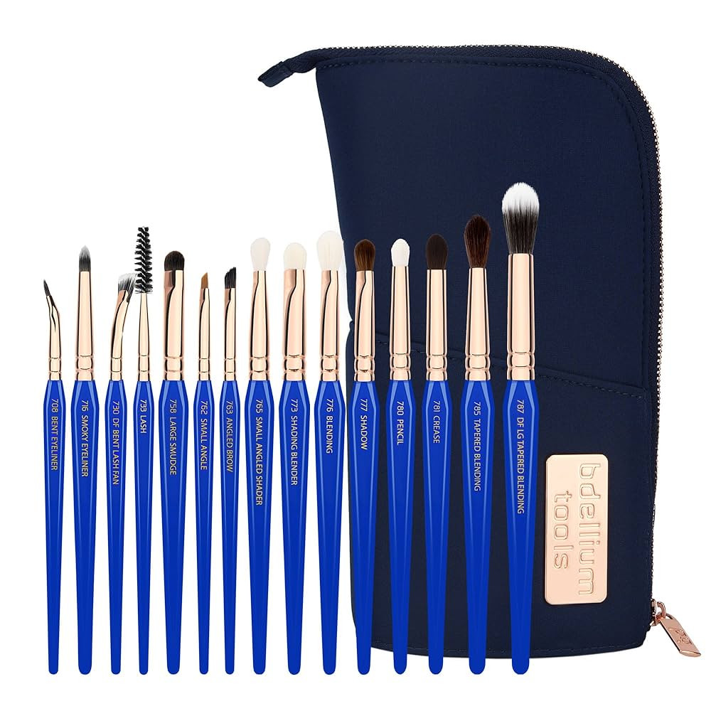 Bdellium Tools Professional Makeup Brush Golden Triangle - Eyes Only 15pc. Brush Set with Stand-U... | Amazon (US)