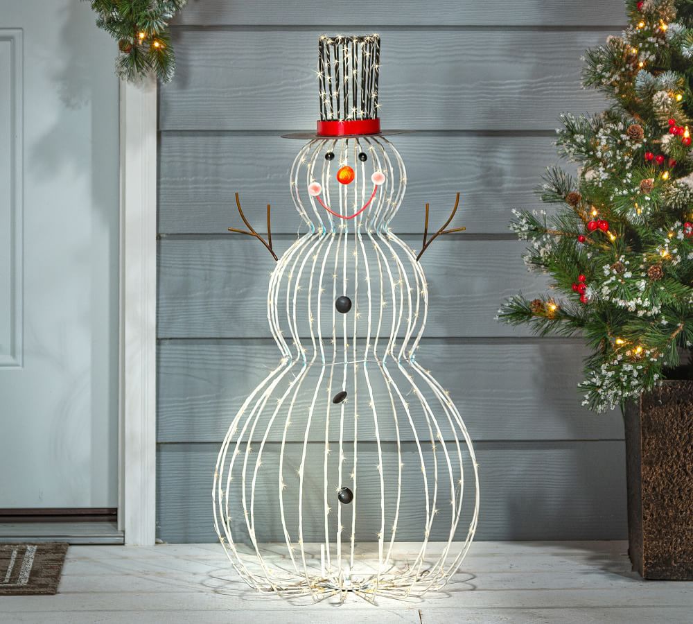 Light Up LED Indoor/Outdoor Snowman | Pottery Barn (US)